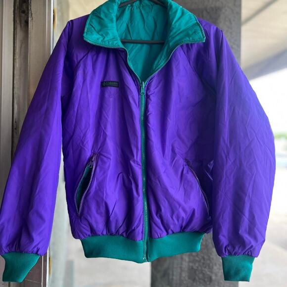Vintage 1980s blue/purple reversible columbia - Picture 1 of 8